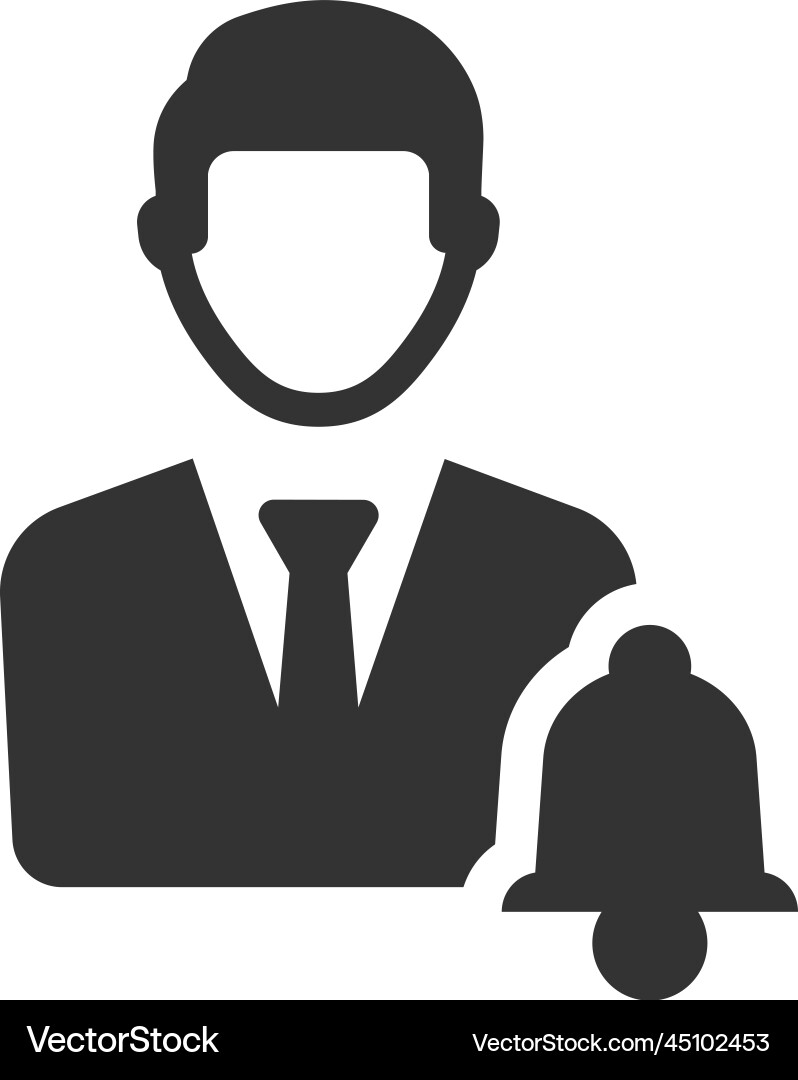 Account notification icon Royalty Free Vector Image