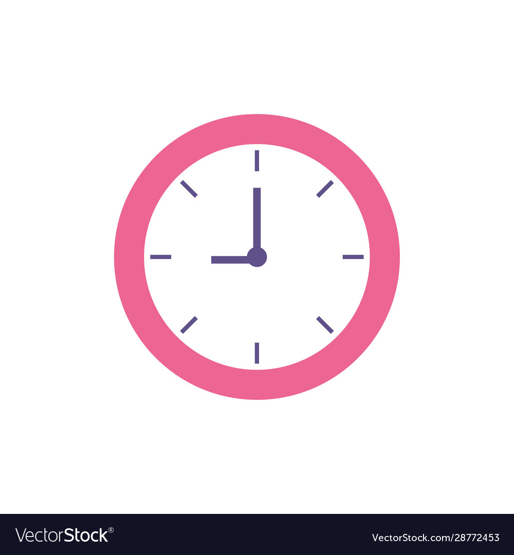 Isolated clock instrument design Royalty Free Vector Image