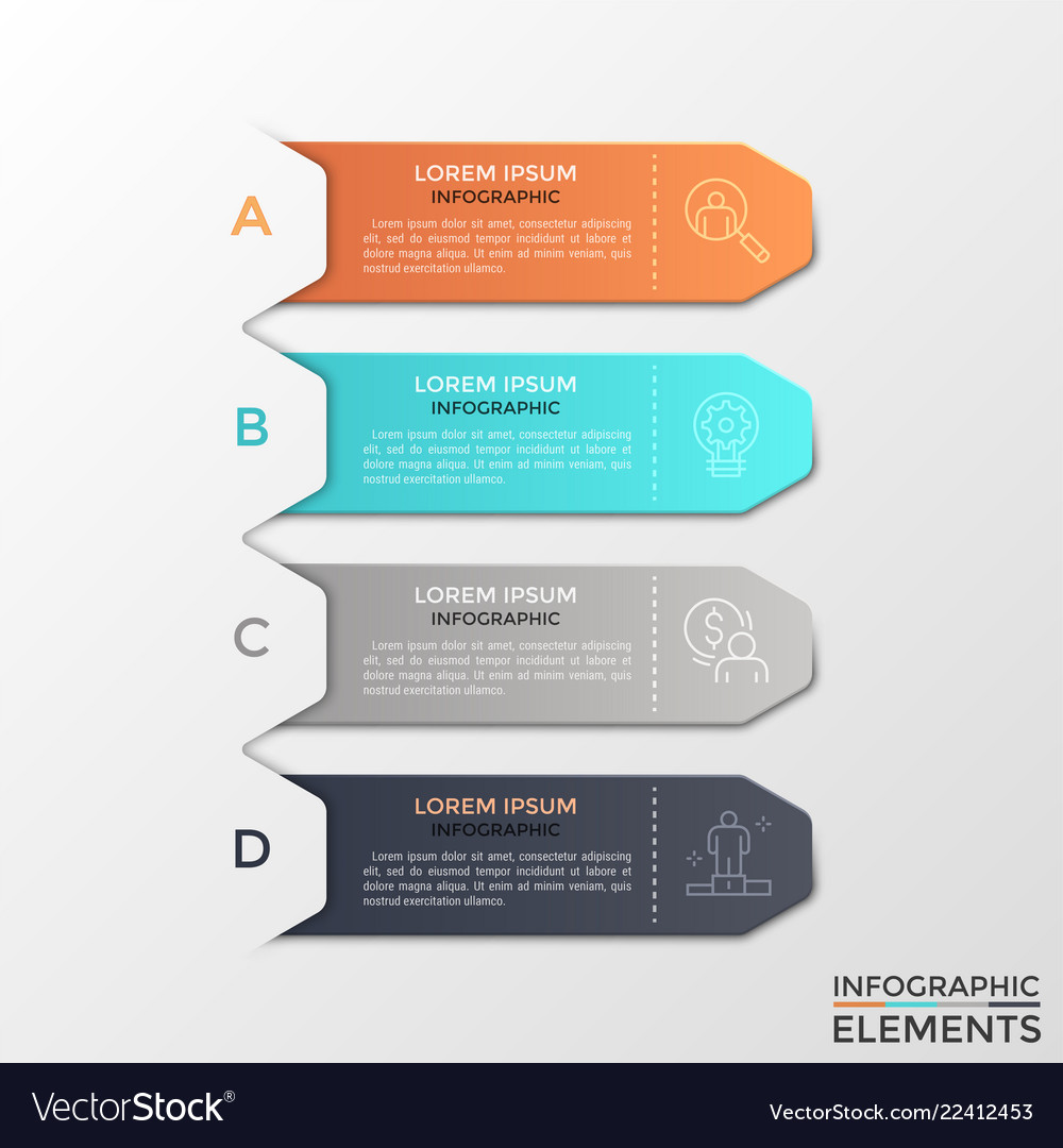 Modern infographic template Royalty Free Vector Image