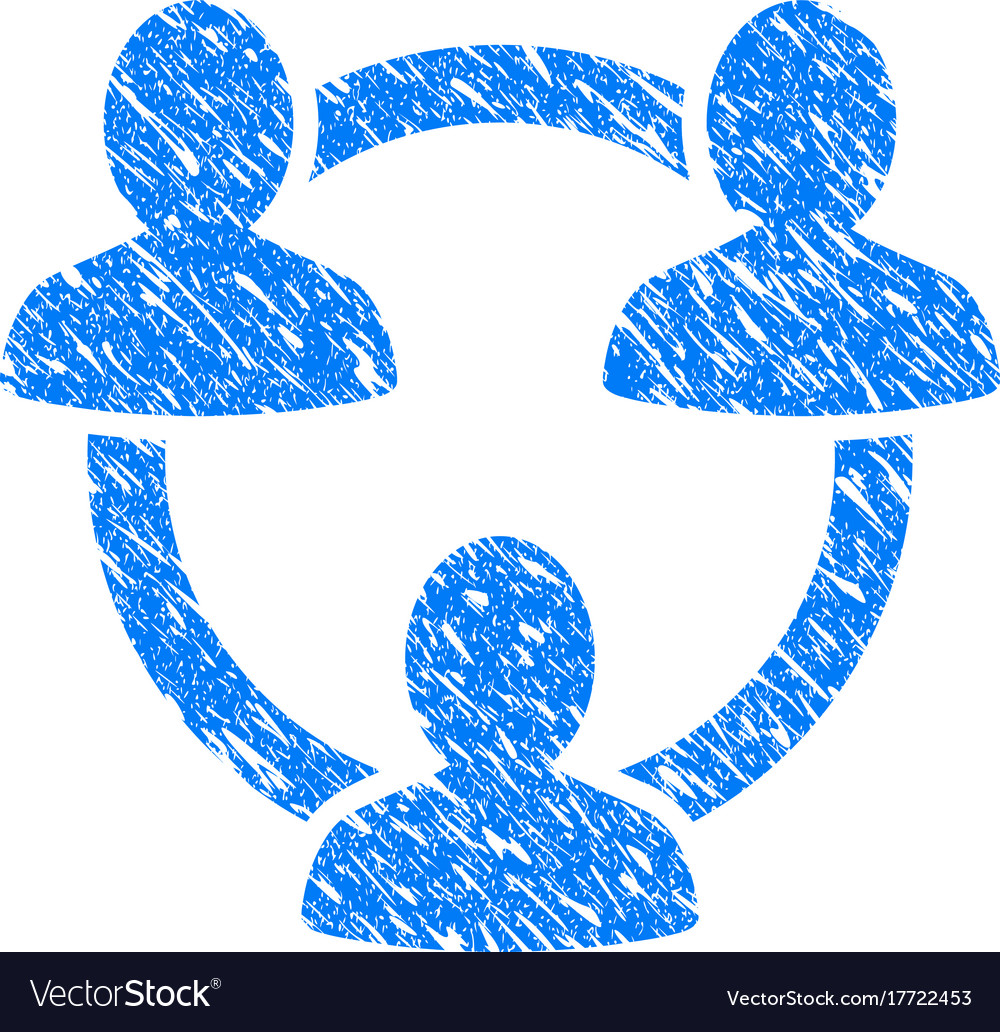 Trust circle grunge icon Royalty Free Vector Image