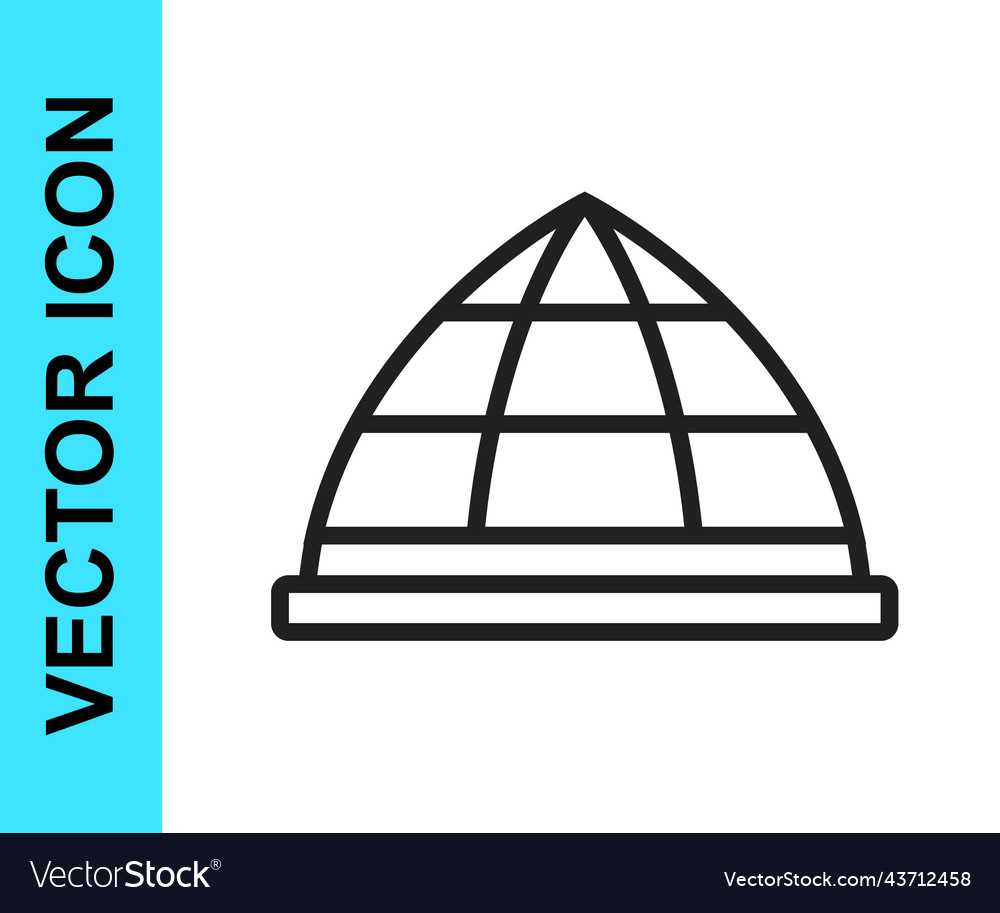 Black Line Playground Climbing Equipment Icon Vector Image