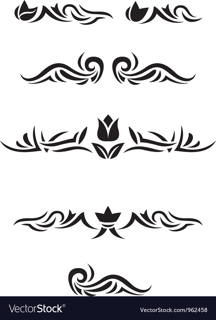 decorative design elements royalty