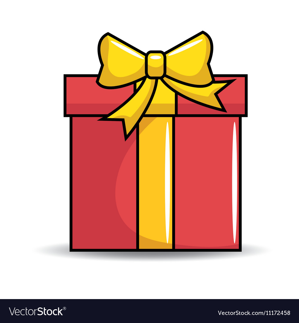 Download Gift birthday present icon Royalty Free Vector Image