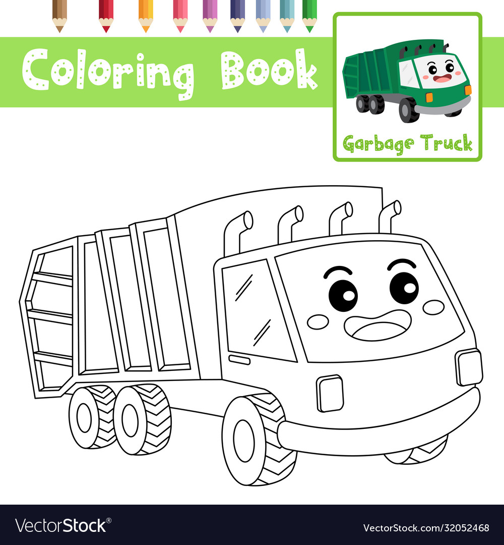 Trash Truck Coloring Pages Netflix Free Printable Templates