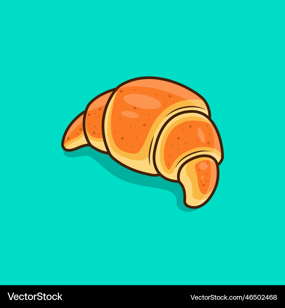 Croissant Royalty Free Vector Image - VectorStock