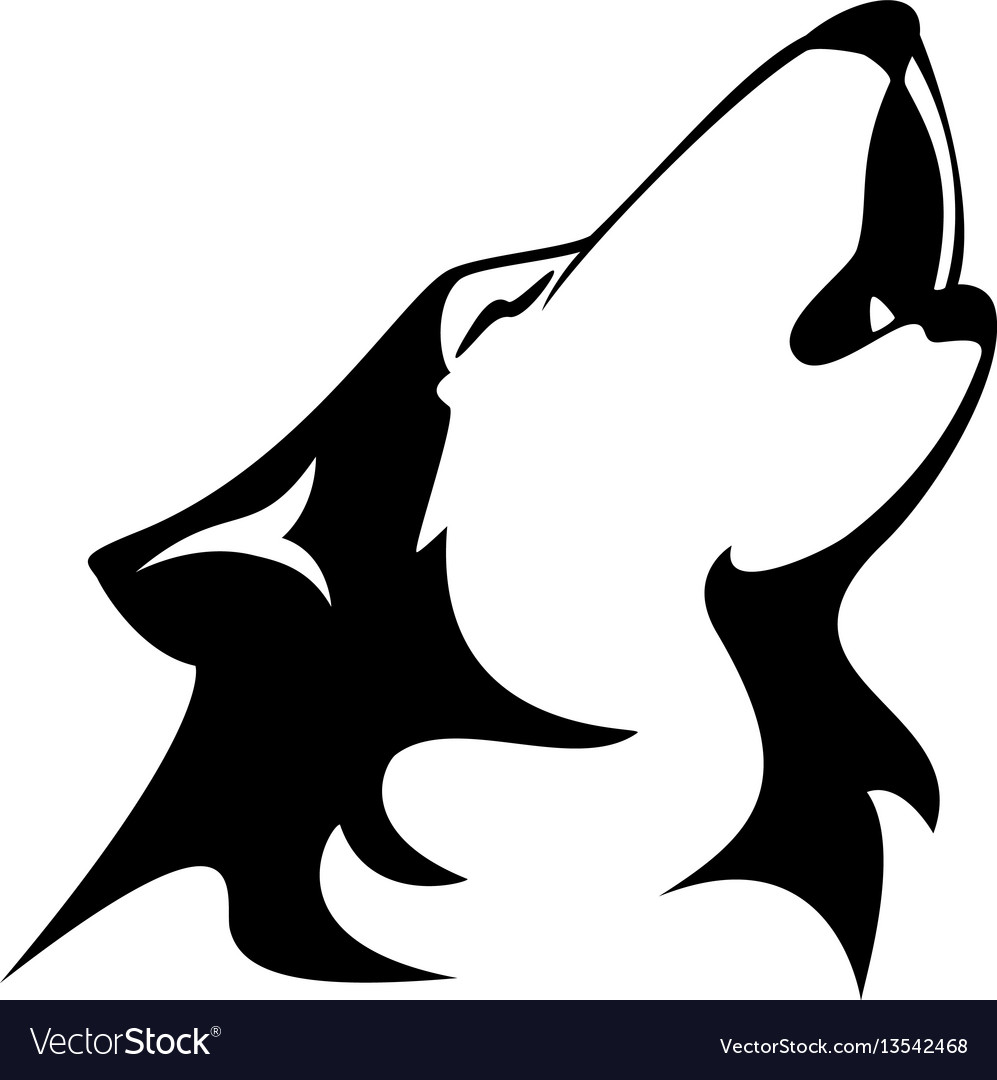 Wolfs heads Royalty Free Vector Image - VectorStock