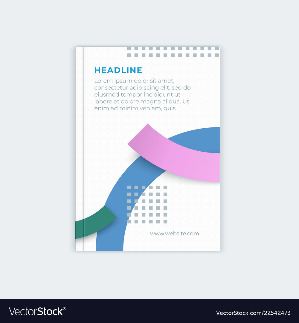 template for business design of catalog cover vector image