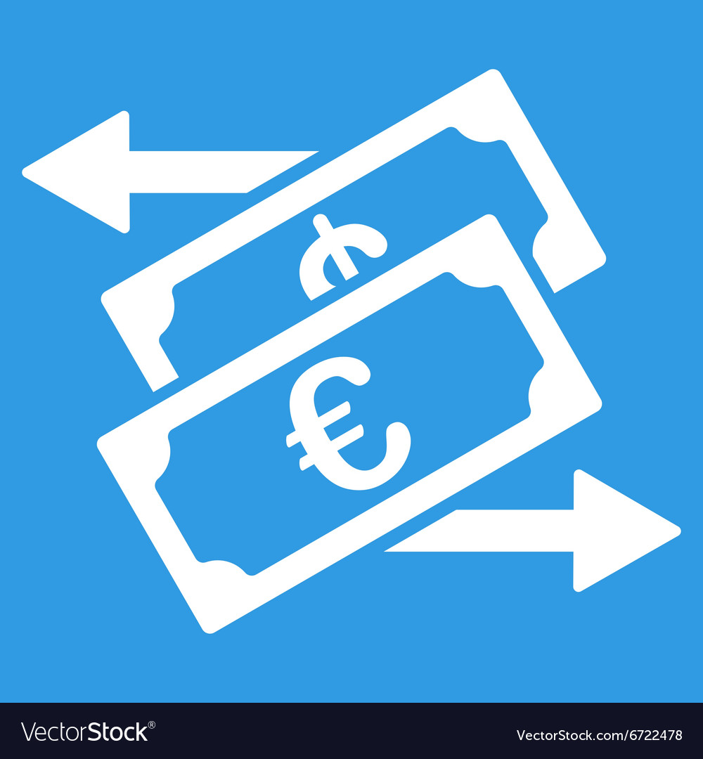 Euro Currency Exchange Icon Royalty Free Vector Image Euro Currency Exchange Icon Vector Image
