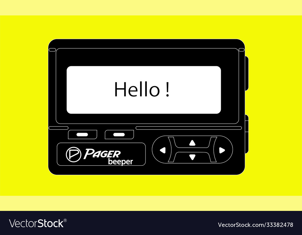 Pager Royalty Free Vector Image VectorStock