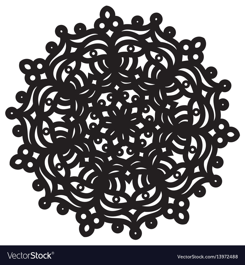Abstract mandala design vector image Abstract mandala design