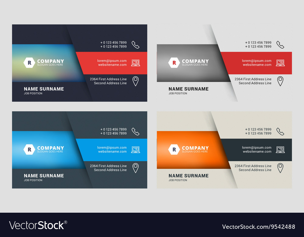 Business card template