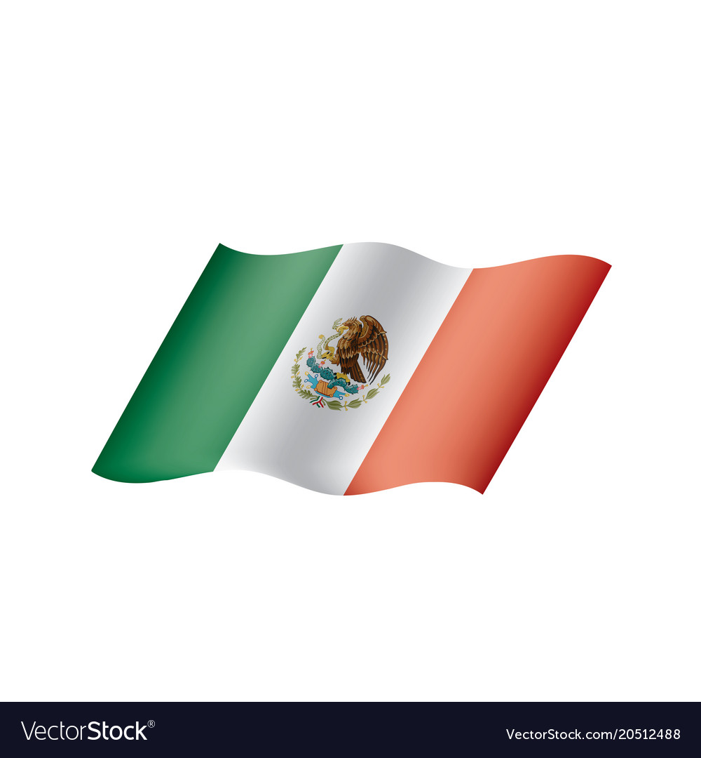 Mexican flag Royalty Free Vector Image - VectorStock