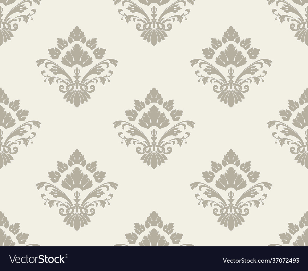 Damask seamless pattern element classical Vector Image