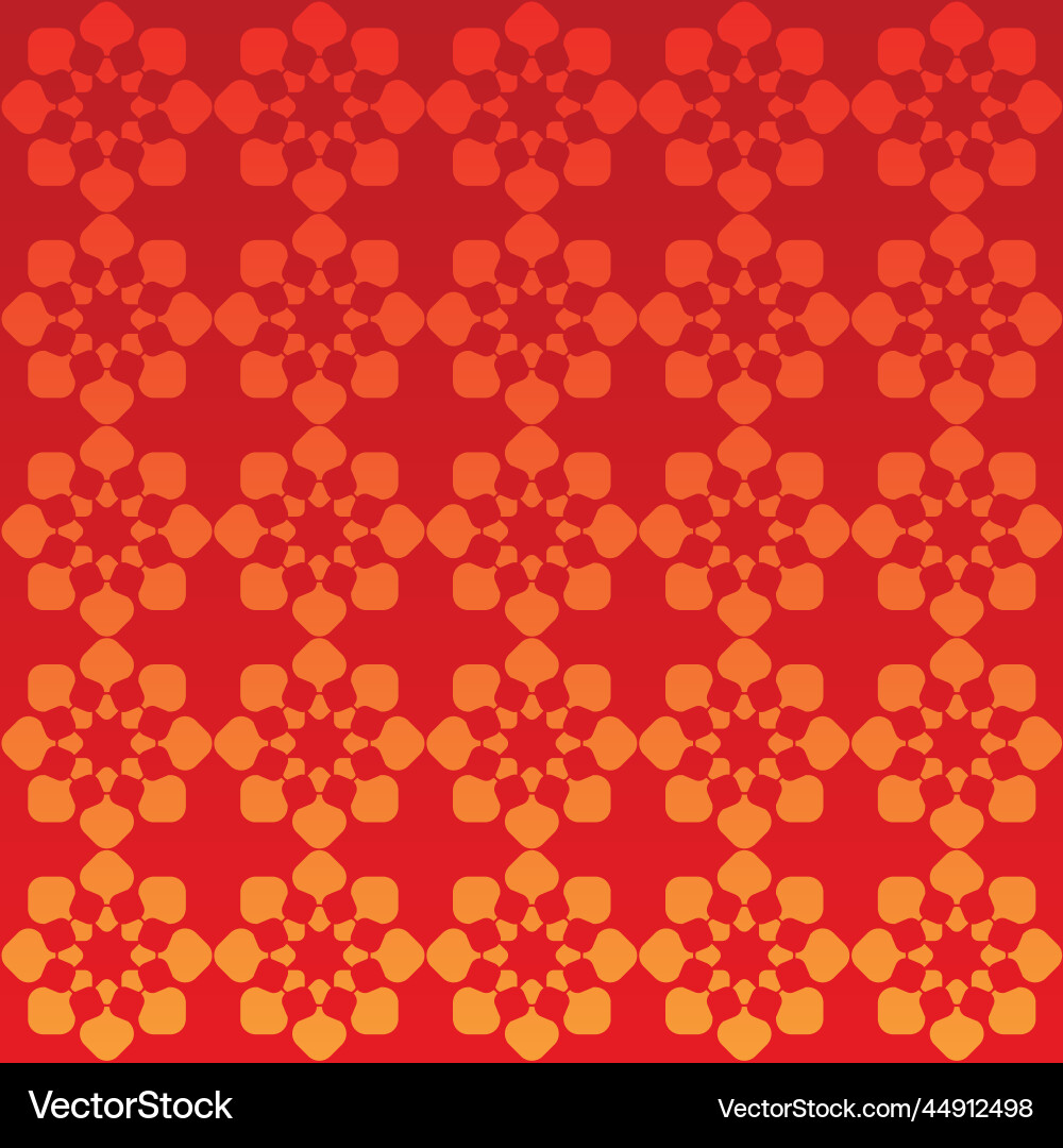Abstract red and yellow flower background Vector Image
