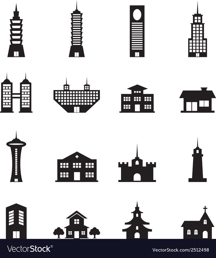 Building set Royalty Free Vector Image - VectorStock