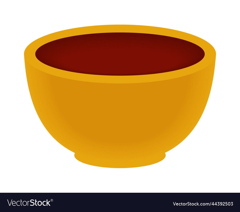 Ceramic bowl icon Royalty Free Vector Image - VectorStock