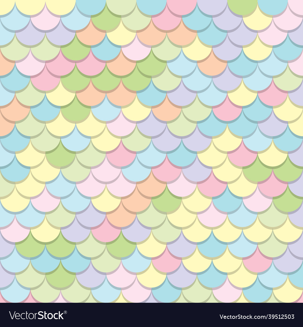 Fantasy mermaid scales pattern magic scales Vector Image