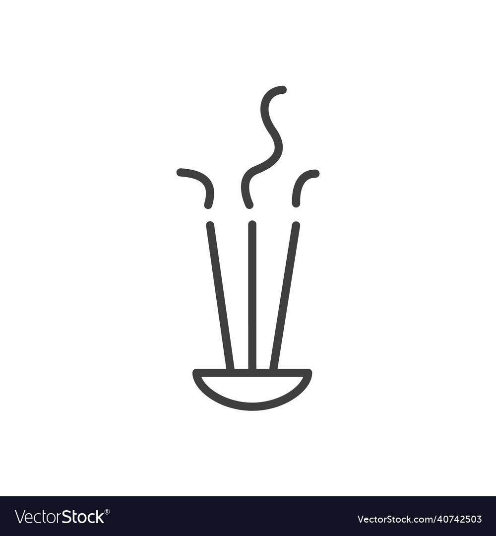 Scented spa stick on holder incense sticks Vector Image