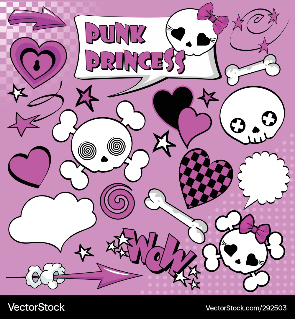 Set comic elements Royalty Free Vector Image - VectorStock