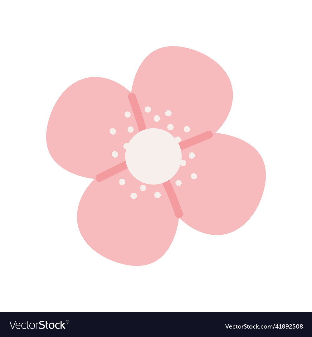 Flower flat icon Royalty Free Vector Image - VectorStock