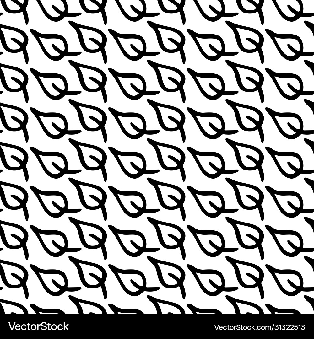 Pattern with leaves Royalty Free Vector Image - VectorStock
