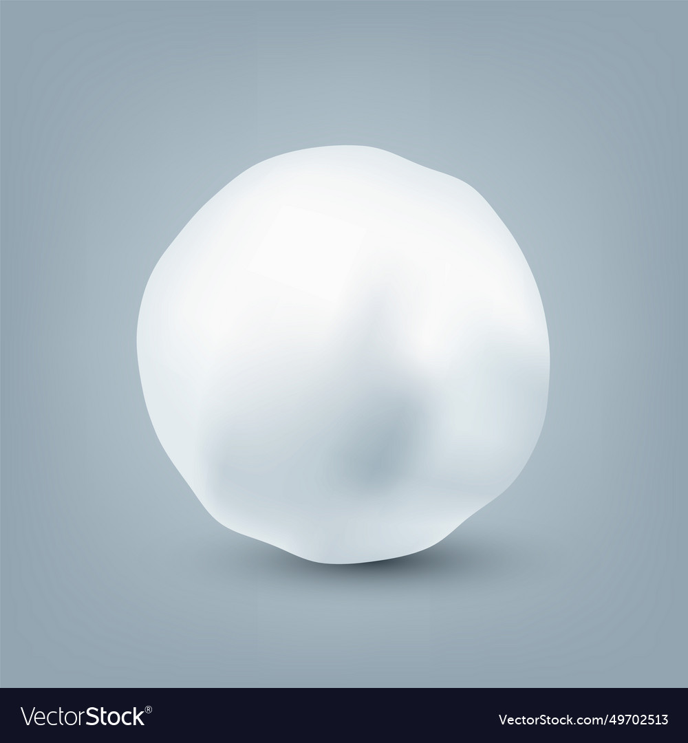 Realistic snowballs collection frozen ice ball Vector Image