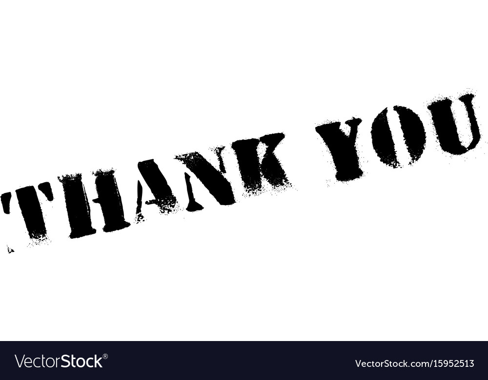 Thank you rubber stamp Royalty Free Vector Image