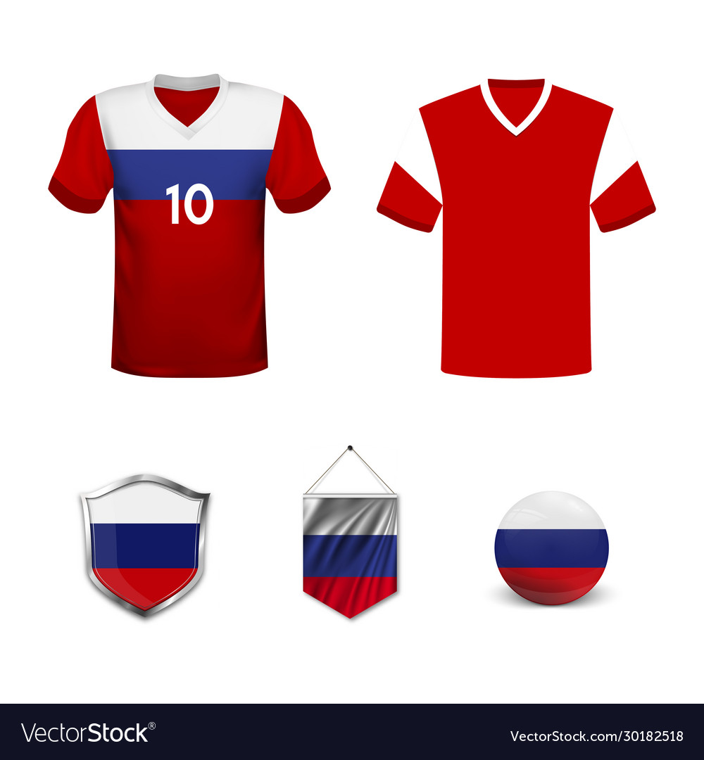 Football championship banner flag russia of Vector Image