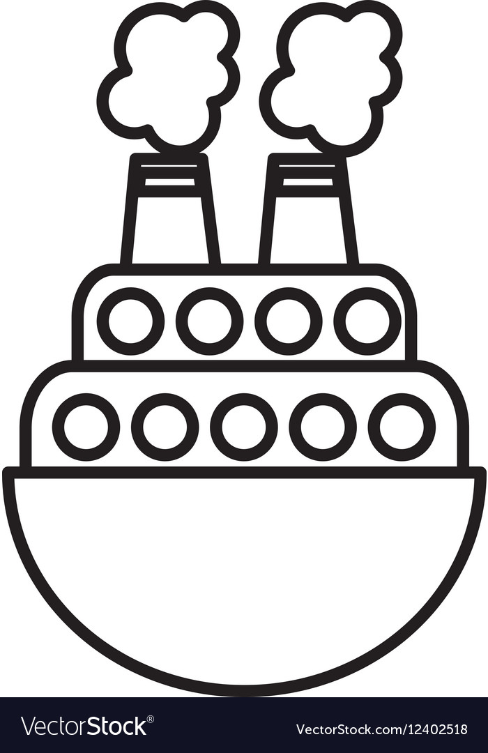 Ship boat toy isolated icon