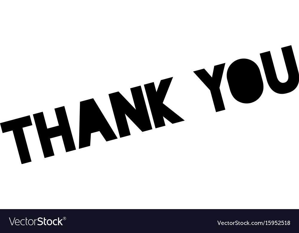 Thank you rubber stamp Royalty Free Vector Image