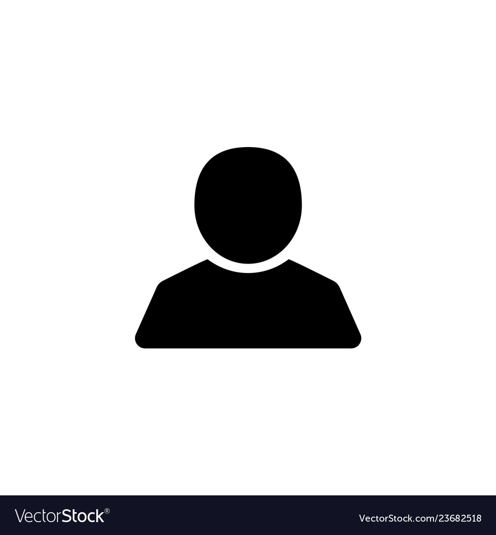 User silhouette icon Royalty Free Vector Image