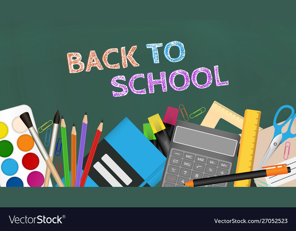 Back to school Royalty Free Vector Image - VectorStock