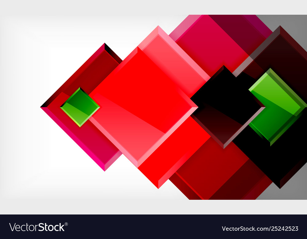 Colorful square and rectangle blocks background Vector Image