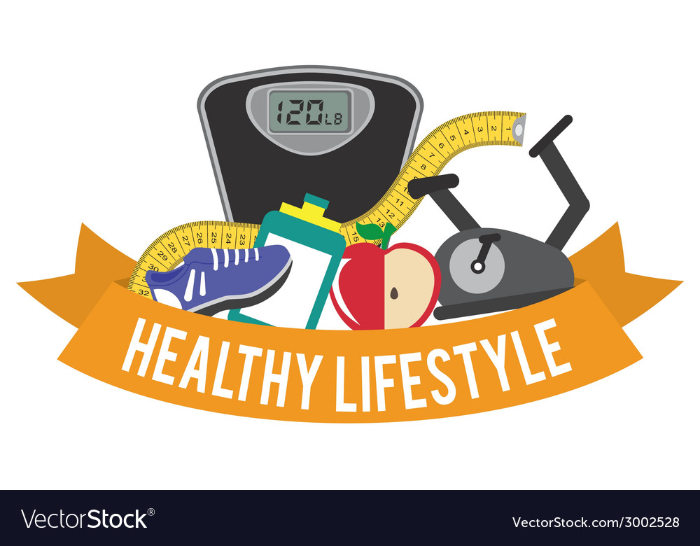 Healthy lifestyle design Royalty Free Vector Image