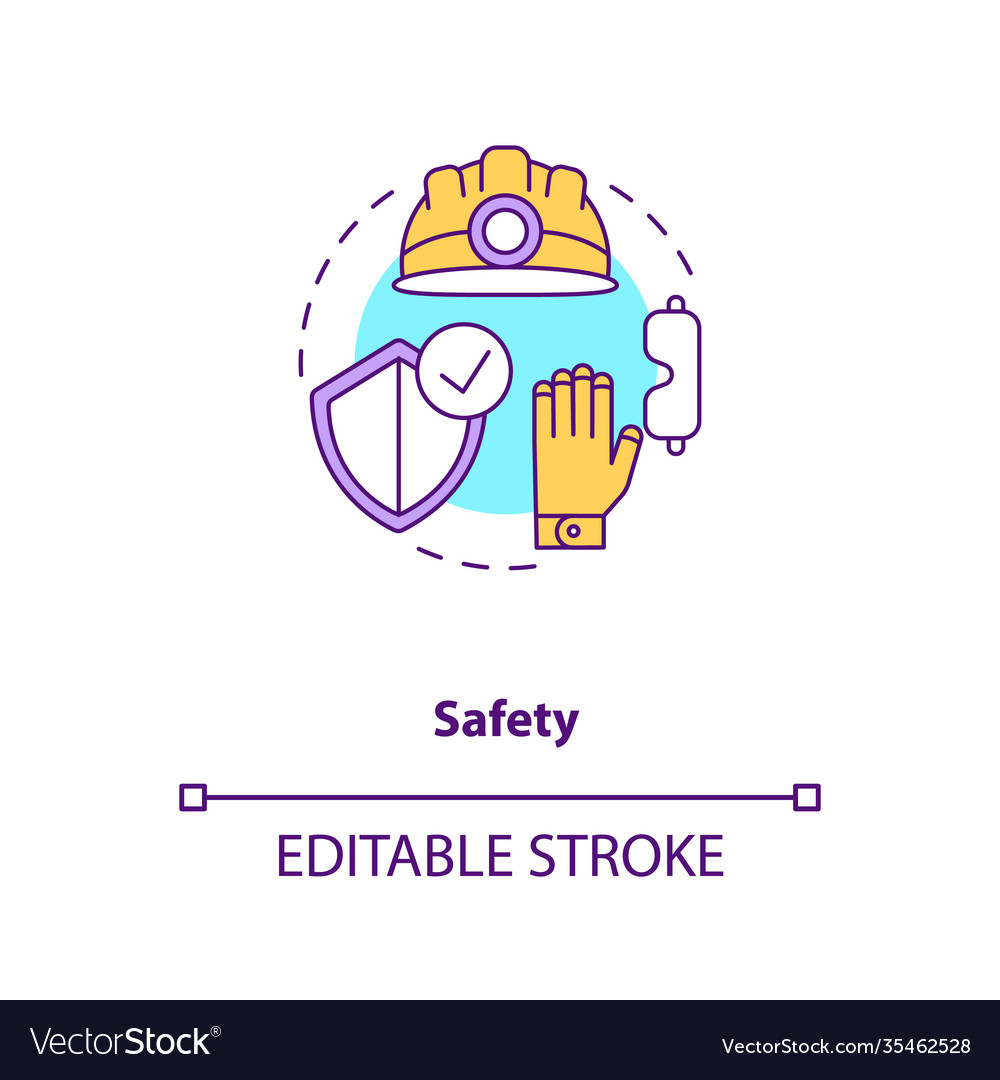 Safety concept icon Royalty Free Vector Image - VectorStock