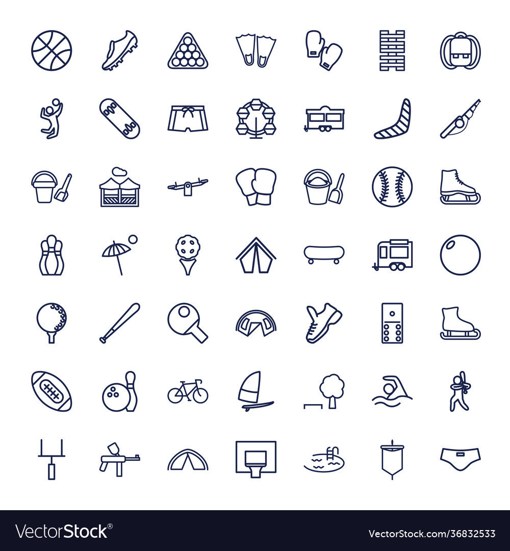 49 recreation icons