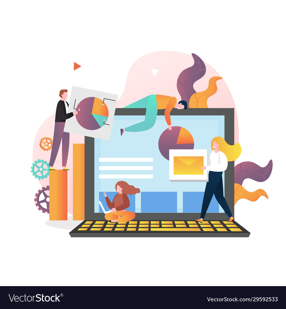 Email Marketing Concept For Web Banner Royalty Free Vector