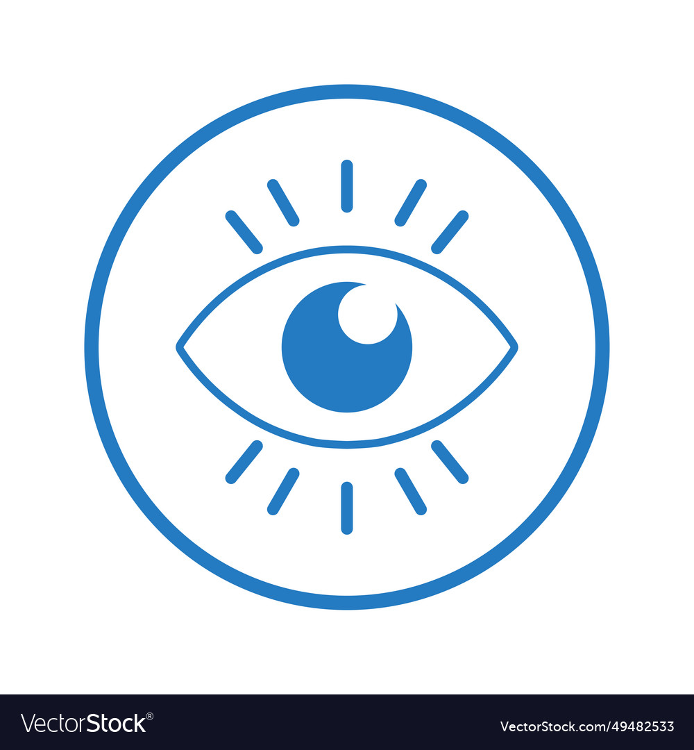 Eyeball eyes eyesight icon Royalty Free Vector Image