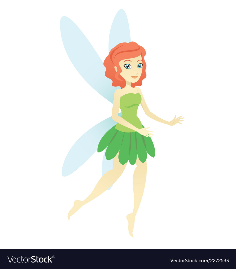 Green fairy Royalty Free Vector Image - VectorStock