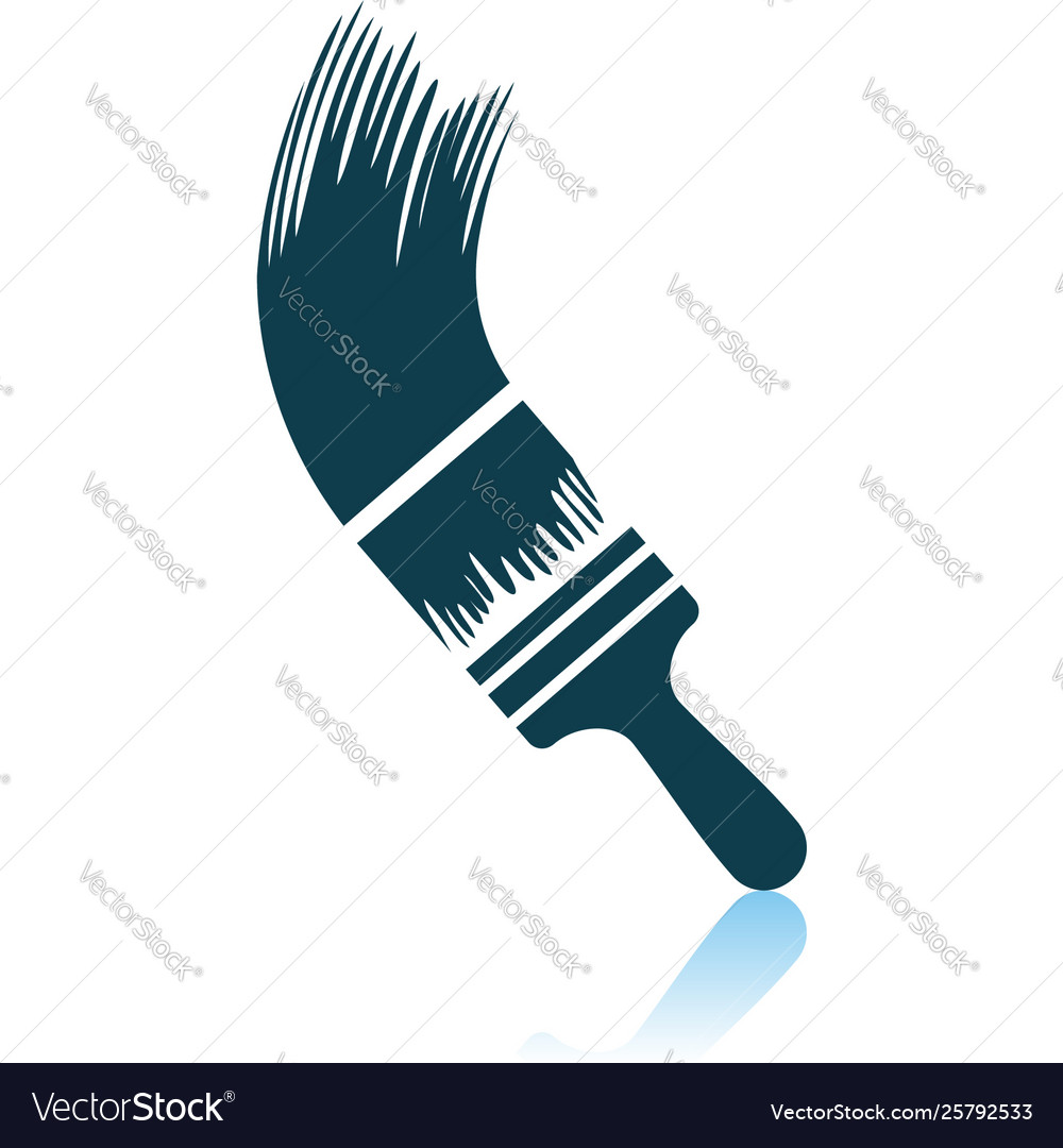 Paint Brush Icon Royalty Free Vector Image VectorStock   Paint Brush Icon Vector 25792533 