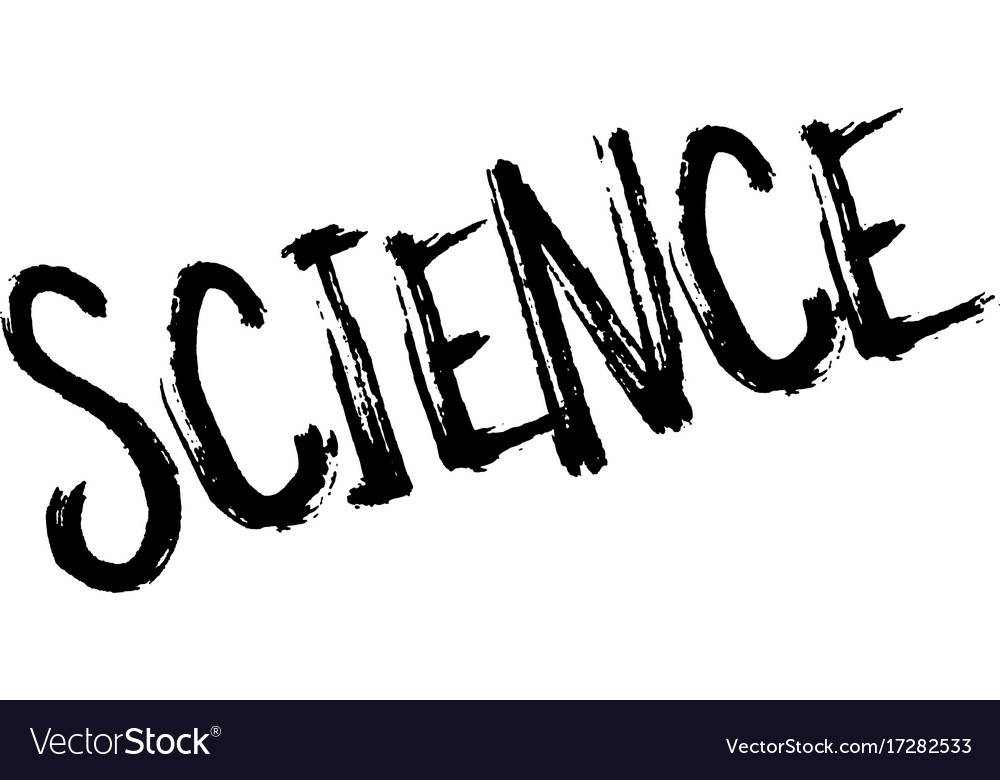 Science rubber stamp Royalty Free Vector Image