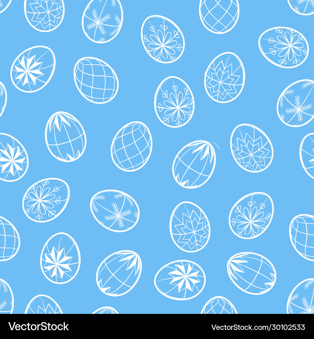 Seamless simple pattern with easter eggs gift Vector Image