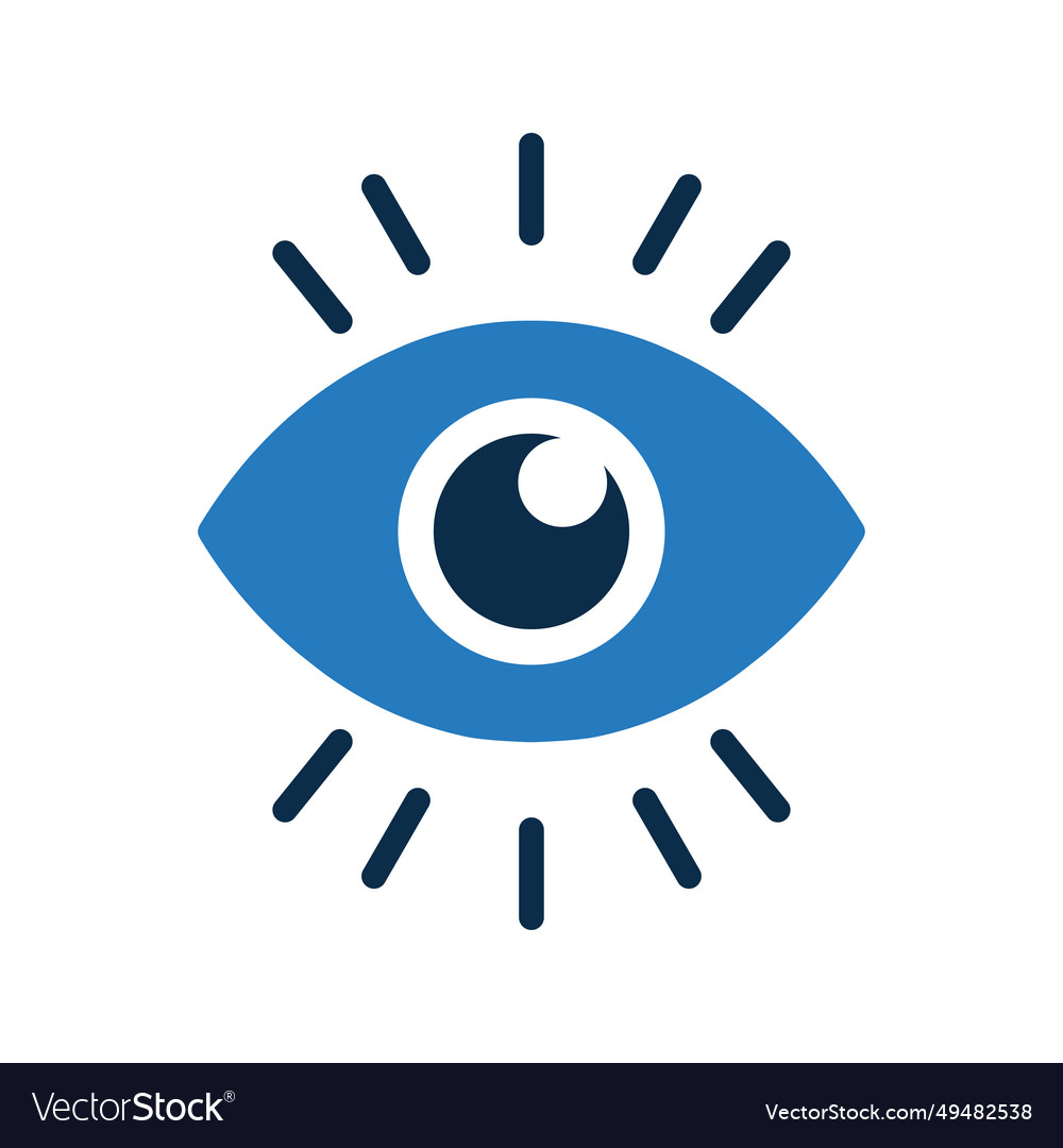 Eyesight see icon Royalty Free Vector Image - VectorStock