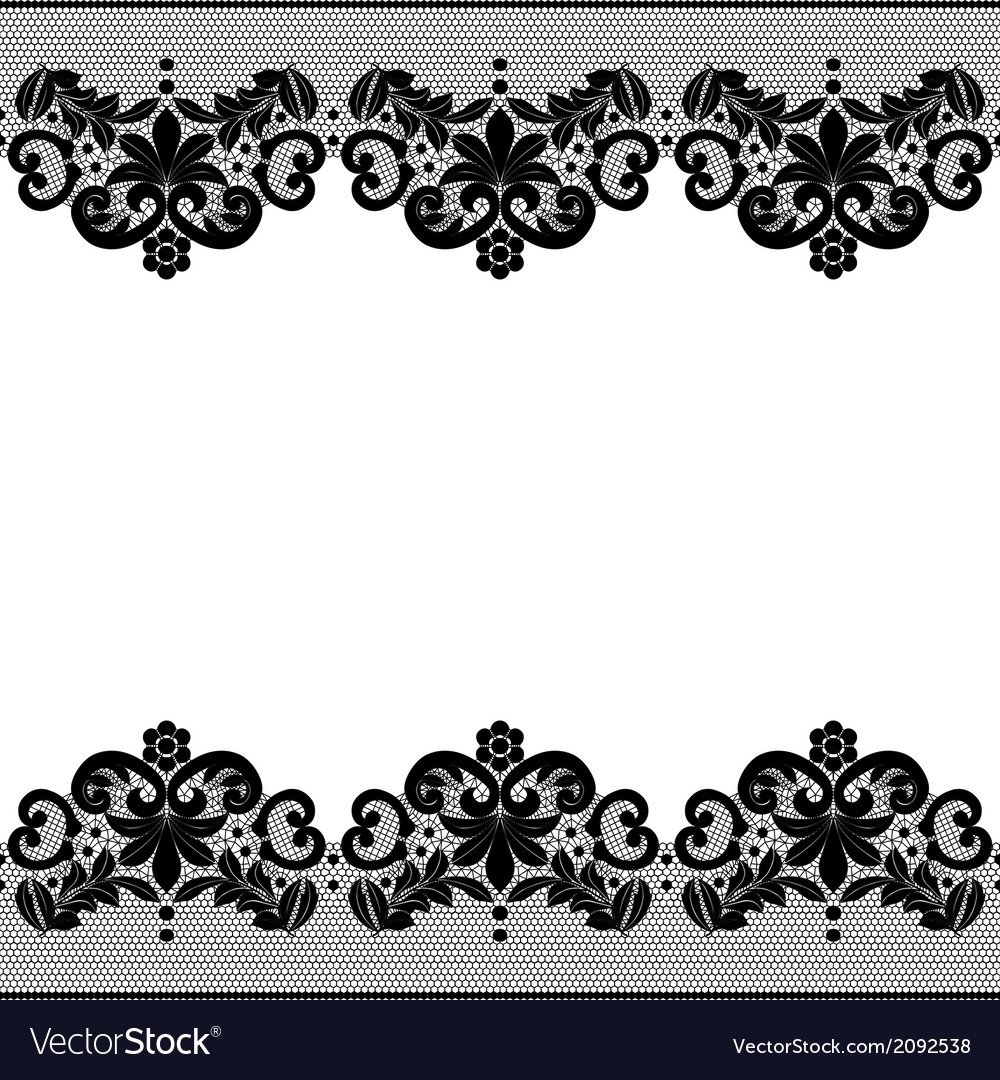 Floral lace pattern Royalty Free Vector Image - VectorStock