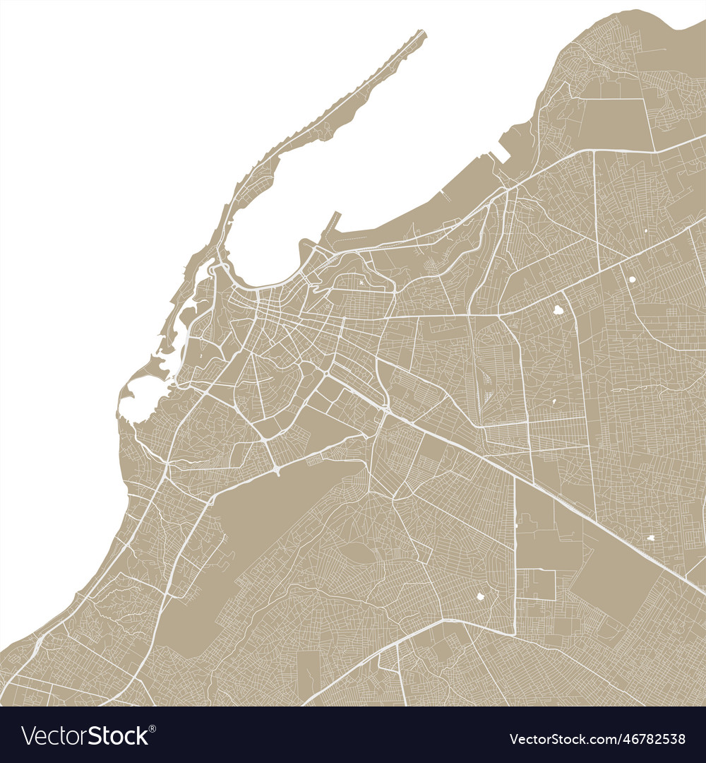 Map of luanda angola urban city road art Vector Image