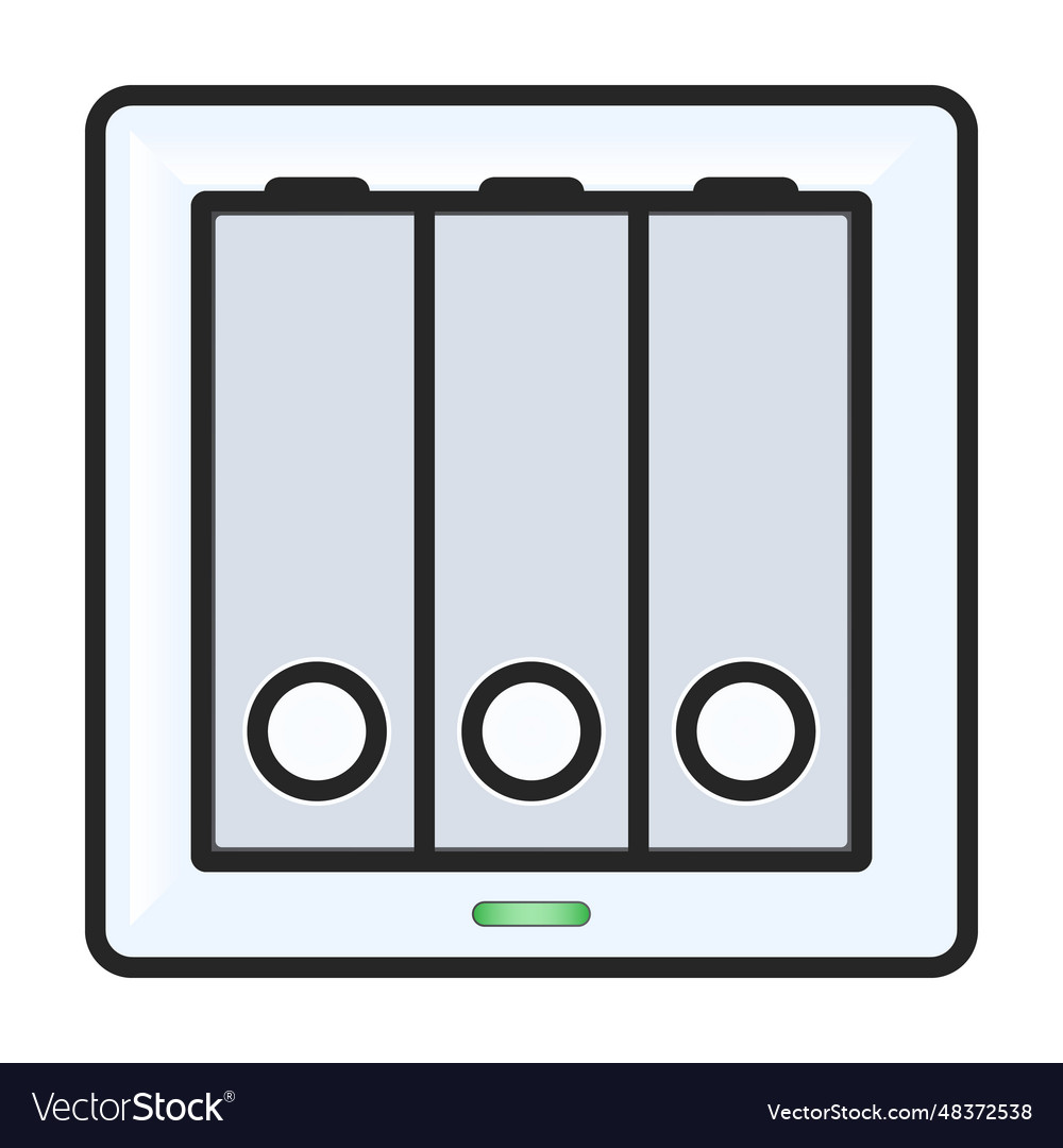 Socket of switch iconcolor logo isolated