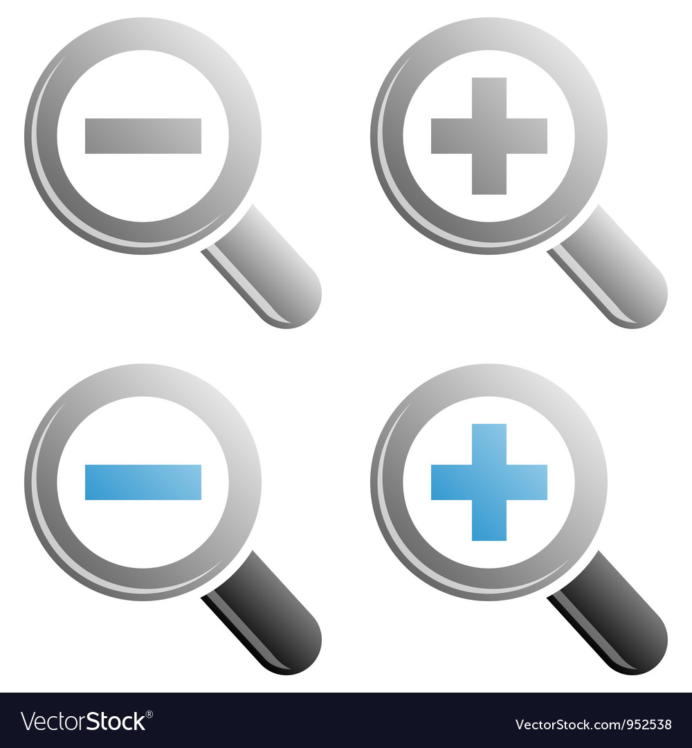 Zoom icon Royalty Free Vector Image - VectorStock