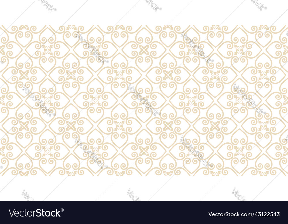 Abstract seamless pattern arabic line ornament vector image Abstract seamless pattern arabic line ornament