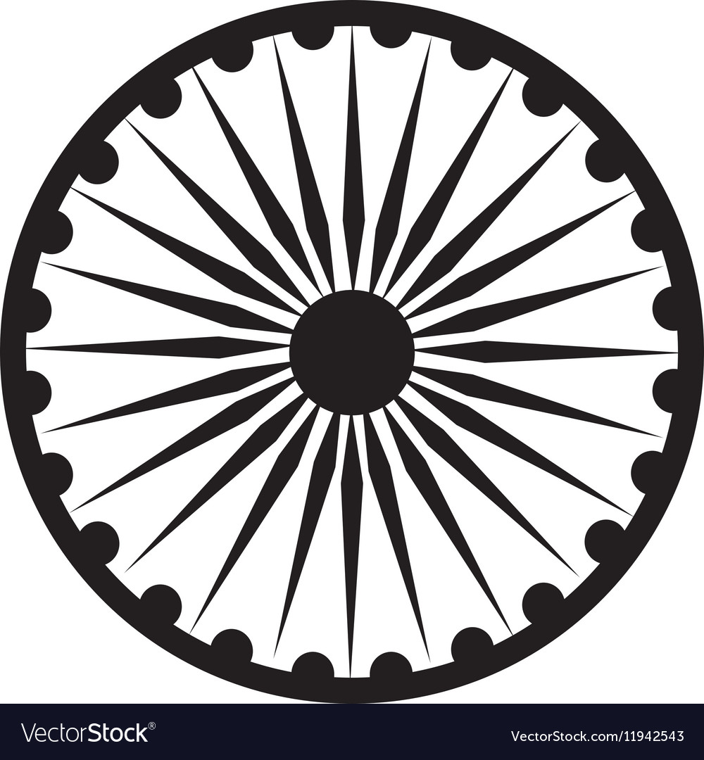 Free: The Red Fort Wheel Flag of India Ashoka Chakra - Vector Art Car Wheel  - nohat.cc