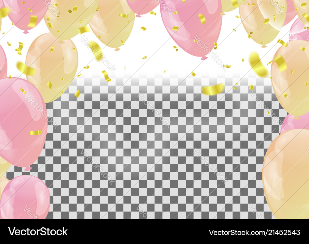 Balloons header background design element Vector Image